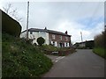 The end of Barrack Lane,  Shillingford Abbot