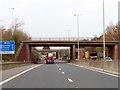 The M53 runs under the A5032 at junction 8