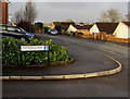 Westfield Rise name sign, Malpas, Newport