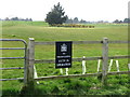 NZ3474 : Sign on the Boundary of Whitley Bay Golf Course by Geoff Holland