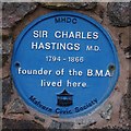 Blue plaque to Sir Charles Hastings