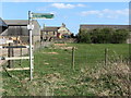 Public Footpath Sign, Crow Hall Farm