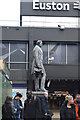 TQ2982 : Stephenson Statue, Euston Station by N Chadwick