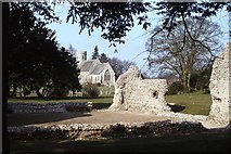 TL7789 : Weeting Castle and St Mary's Church by Colin Park