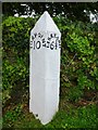SX3358 : Old Milepost by the A374, Trerulefoot by Rosy Hanns