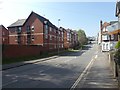 Holloway Street, Exeter with townhouses