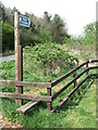 Public Footpath Sign and Stile near the Beehive Inn, Whitley Bay