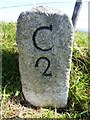 SX3871 : Old Milestone south of Monkscross by Rosy Hanns