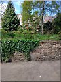 Wall with boundary stone, Southernhay East, Exeter