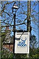 Rushall: Half Moon Inn sign