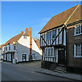 Saffron Walden: historic buildings in Bridge Street