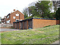 SE2534 : Lock-up garages, Green Hill Road, Bramley by Stephen Craven