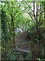 Stile from footpath down to A3 near Weston