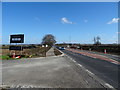 Roadworks on the A64 towards Malton