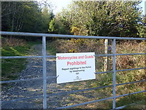 J3531 : New NI Forestry Service sign on the Tullybrannigan Road entrance to Tullymore Forest by Eric Jones