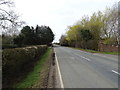 Tollerton Road near Hollies Farm