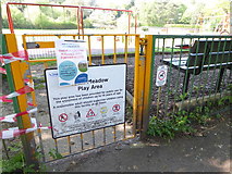 SU9032 : Town Meadow Play Area (closed) by Basher Eyre