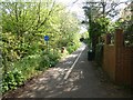 Cycle- and foot-path along the edge of Taddiforde Valley, Exeter