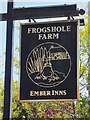 Inn sign, Frogshole Farm