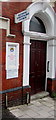 Entrance to Charles Street Spiritualist Church, Newport