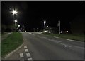 Dalby Road/Swallowdale Road junction at night