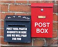 Post boxes on United Reformed Church