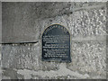 Plaque in Theatre Lane, Aberdeen