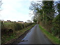 Lane towards Ellenhall Park Farm and the A519