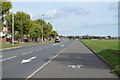 Cycle lane by A27