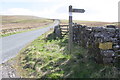 SD8462 : Footpath finger post at junction of High Hill Lane and Black Gill Lane by Luke Shaw
