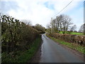 Road from Elford Heath towards Dairy House Farm