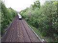 Railway to the east of Grangefield Road bridge