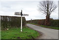 Roman Road at Flashbrook Cross Roads near Puleston