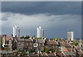 TQ4578 : Storm clouds over Plumstead by Marathon