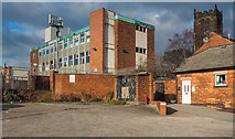 SK4346 : Heanor Technical College and Church of St Lawrence by Martin Froggatt