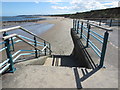 NZ3474 : Stairs, Promenade, Whitley Bay Beach by Geoff Holland