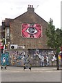 Turnpike Lane mural and graffiti