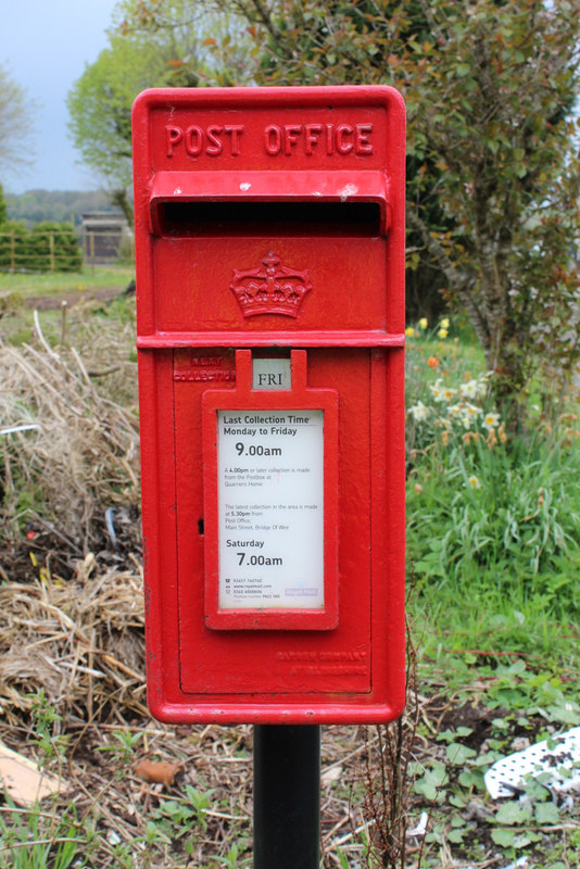 Postbox at Quarriers Village © Thomas Nugent :: Geograph Britain and ...