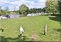 TG2906 : Boats moored by Bramerton Common by Evelyn Simak