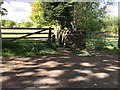 Wider View of Bench Mark Gatepost Priesthorpe Lane