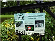 SO9062 : Information board on Corbett Bridge, Droitwich Lido, Droitwich Spa, Worcs by P L Chadwick
