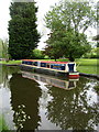 Narrow-boat moored just north of Bridge 42