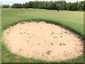 TF4317 : Bunker on the 10th fairway - Tydd St Giles Golf Course by Richard Humphrey