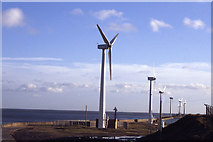 NZ3281 : Wind turbines, Port of Blyth by Colin Park