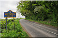 B6274 climbing away from Winston Bridge, with road sign