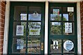 Flempton: Notices on the doors of the empty Greyhound PH