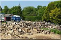 Log pile, Lilyvale Nurseries, Lambley