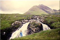 NG5118 : Waterfall on the Abhainn nan Leac by Richard Law