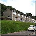 Houses on a bank above Graig Wood Close, Newport 