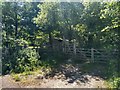 Gates at entrance to Hampshire Cottage